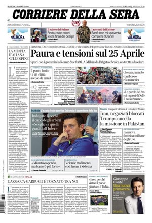 Copertura Corriere della Sera