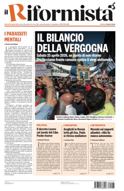 Copertura Il Riformista