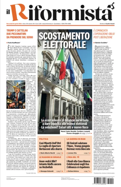 Copertura Il Riformista