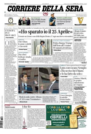 Copertura Corriere della Sera