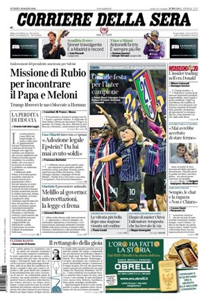 Copertura Corriere della Sera