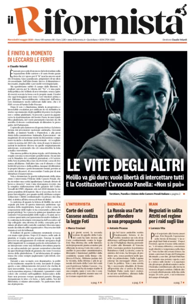 Copertura Il Riformista
