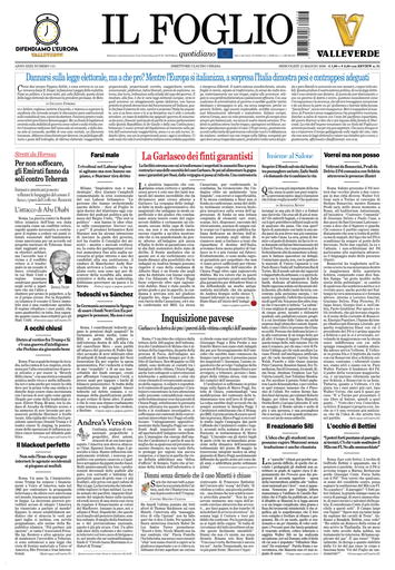 Copertura Il Foglio