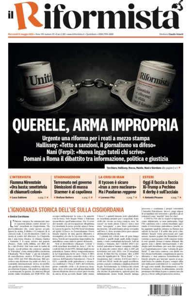 Copertura Il Riformista