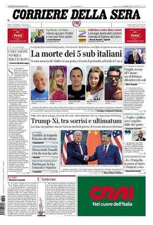 Copertura Corriere della Sera