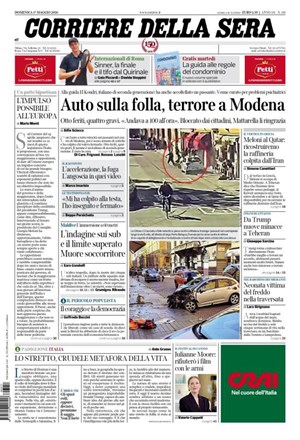 Copertura Corriere della Sera