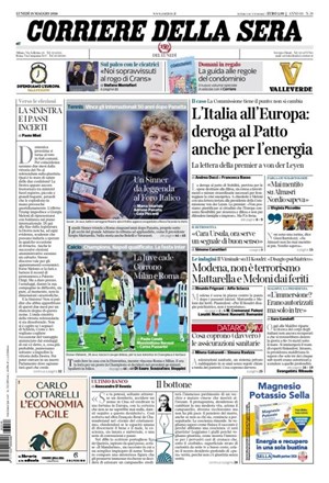 Copertura Corriere della Sera