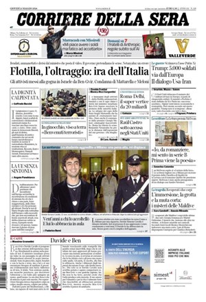 Copertura Corriere della Sera