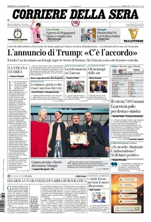 Copertura Corriere della Sera
