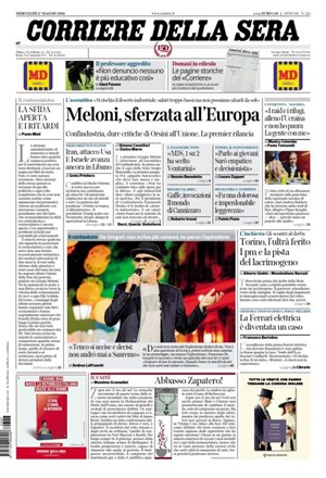 Copertura Corriere della Sera