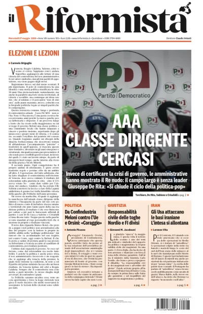 Copertura Il Riformista