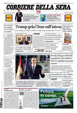 Copertura Corriere della Sera