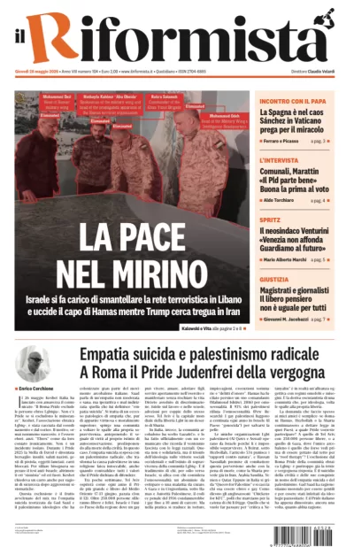 Copertura Il Riformista