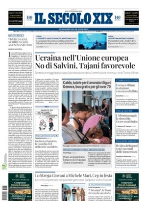 Copertura Il Secolo XIX