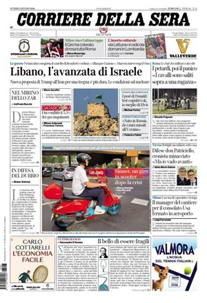 Copertura Corriere della Sera