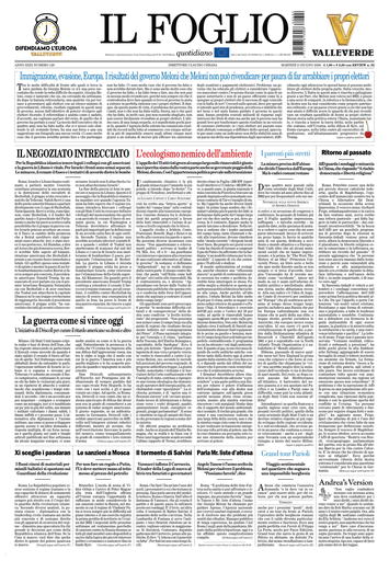 Copertura Il Foglio