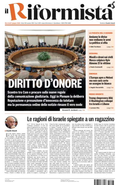 Copertura Il Riformista