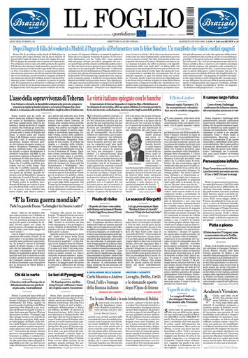 Copertura Il Foglio
