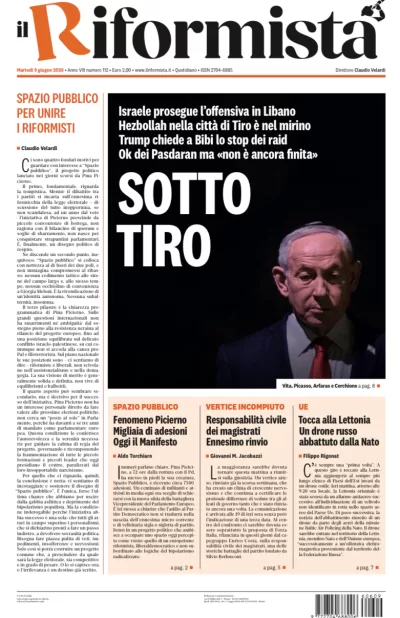 Copertura Il Riformista