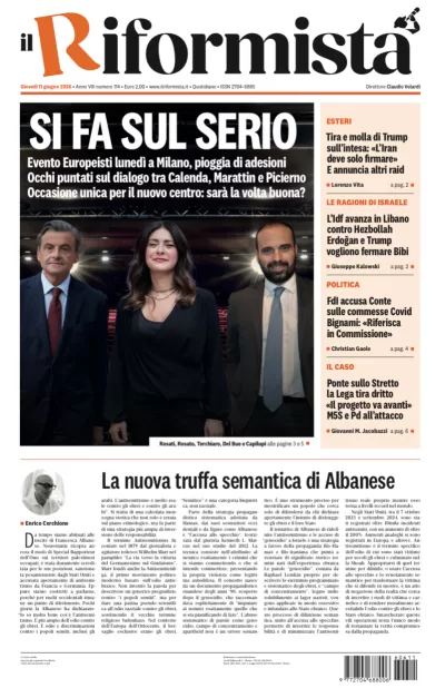 Copertura Il Riformista