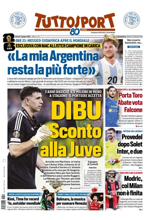 Copertura Tuttosport