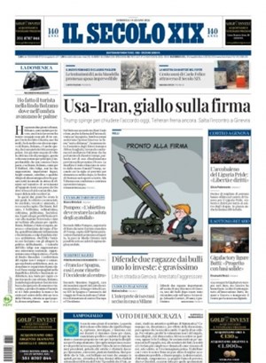 Copertura Il Secolo XIX