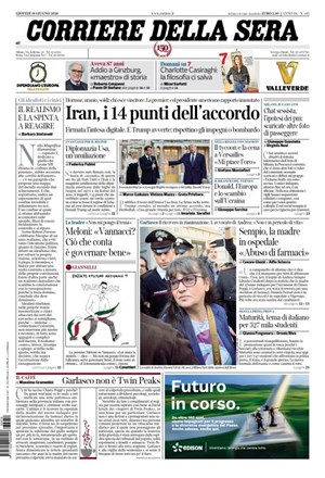Copertura Corriere della Sera
