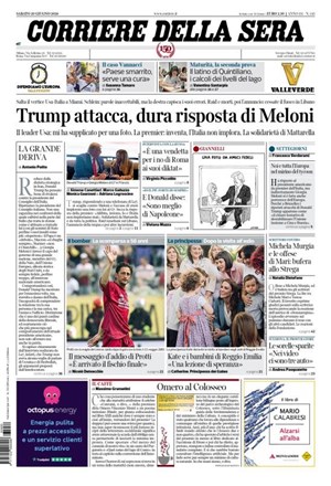 Copertura Corriere della Sera