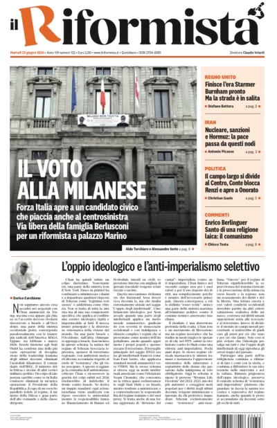 Copertura Il Riformista