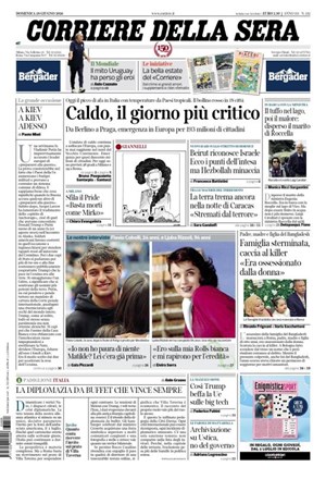 Copertura Corriere della Sera