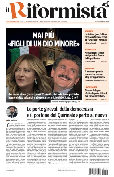 Copertura Il Riformista