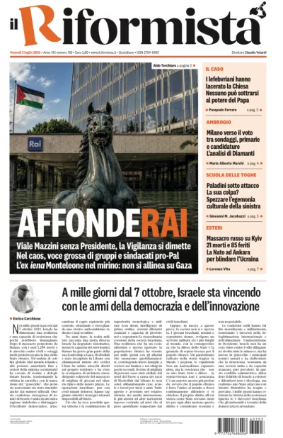 Copertura Il Riformista