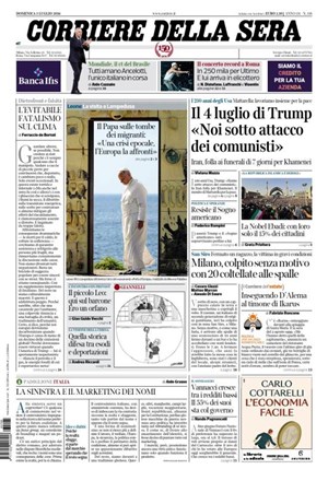 Copertura Corriere della Sera