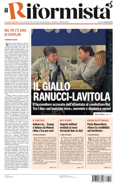 Copertura Il Riformista