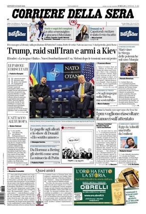 Copertura Corriere della Sera