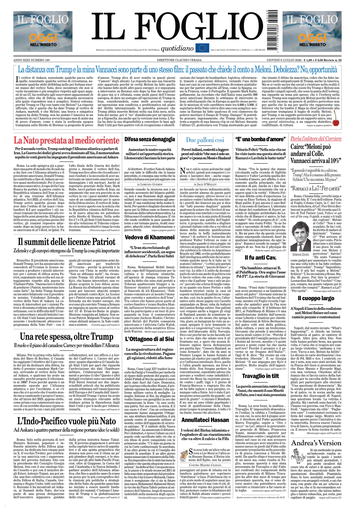 Copertura Il Foglio
