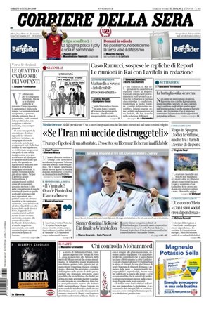 Copertura Corriere della Sera