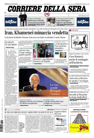 Copertura Corriere della Sera