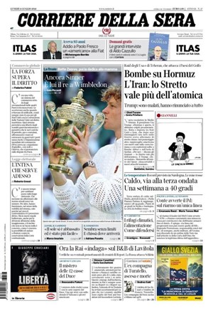 Copertura Corriere della Sera