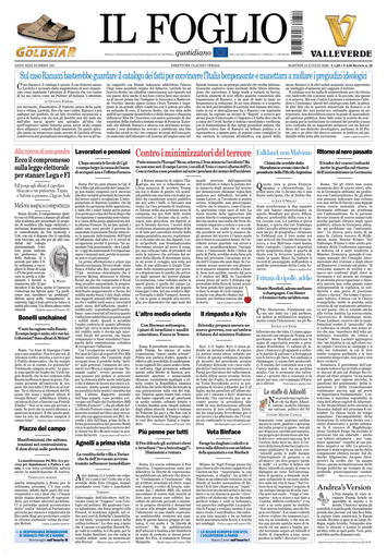 Copertura Il Foglio