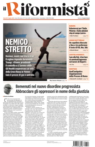 Copertura Il Riformista