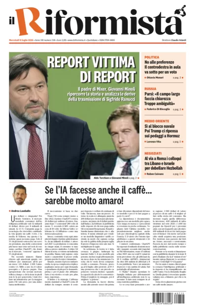 Copertura Il Riformista