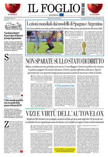 Copertura Il Foglio