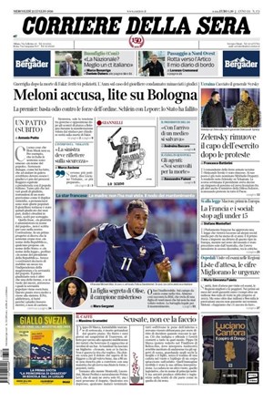 Copertura Corriere della Sera