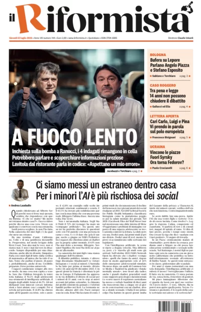 Copertura Il Riformista
