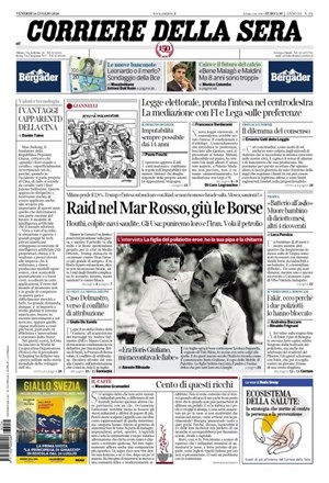 Copertura Corriere della Sera