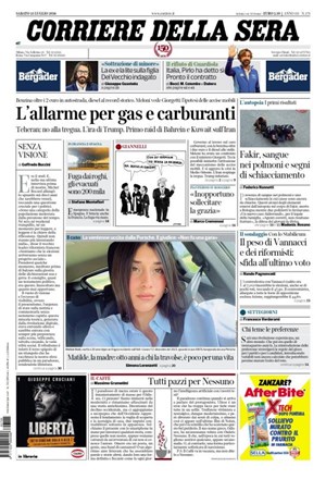 Copertura Corriere della Sera
