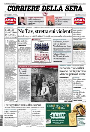 Copertura Corriere della Sera