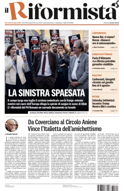 Copertura Il Riformista