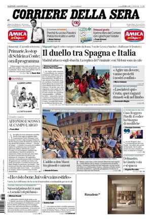 Copertura Corriere della Sera